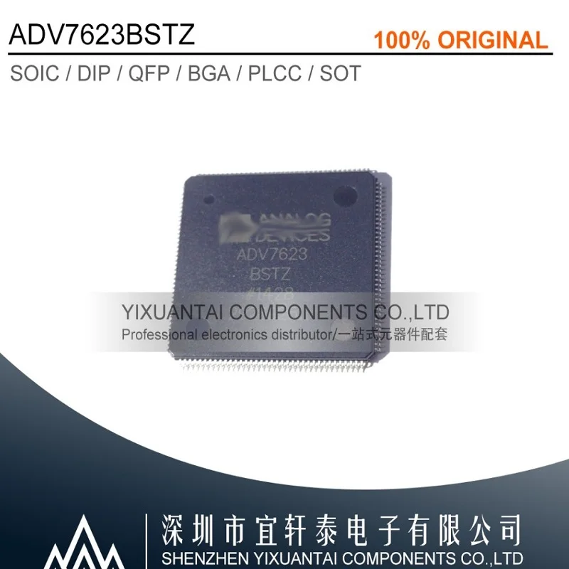 2pcs/lot    Free shipping  original   ADV7623BSTZ   ADV7623   LQFP144