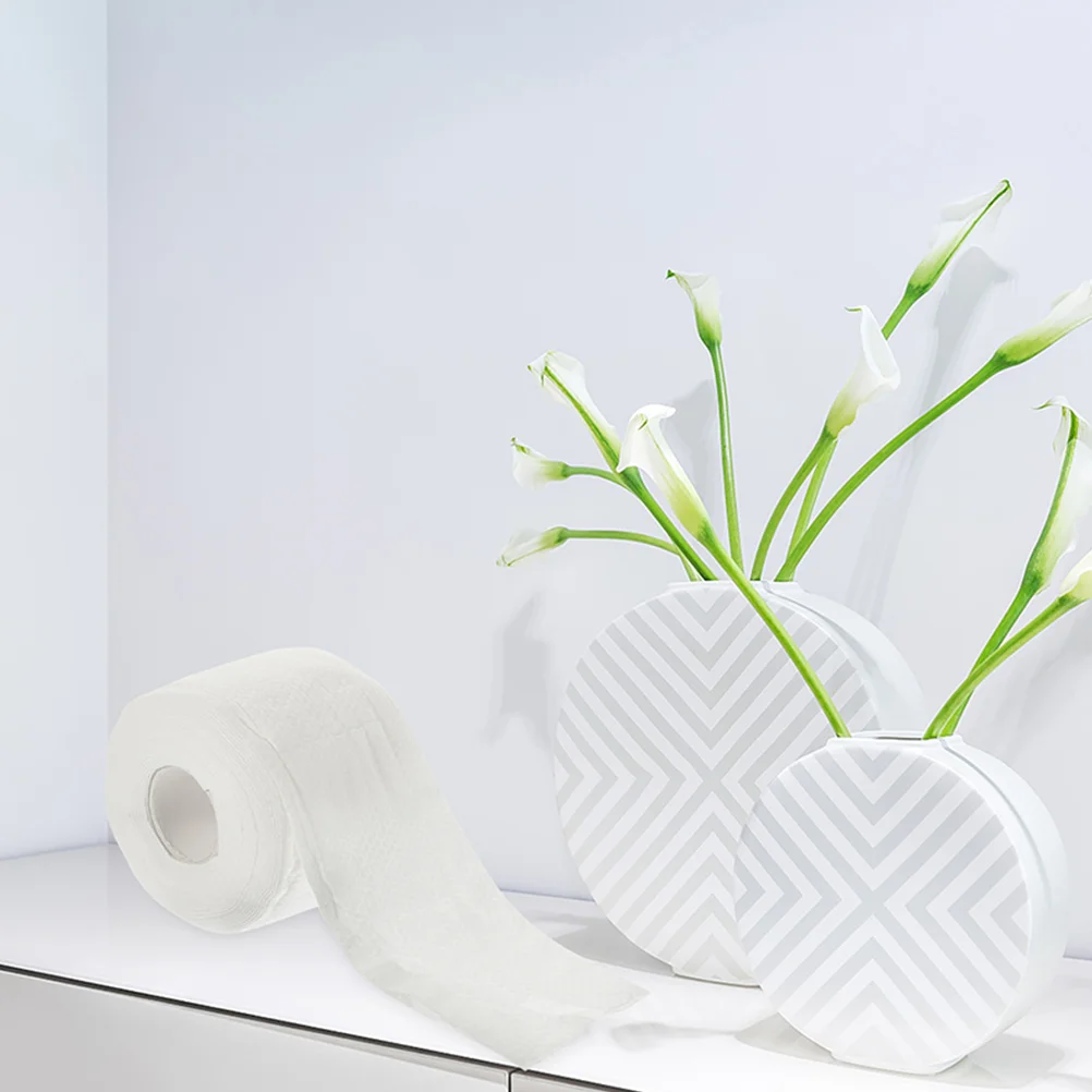 

2 Rolls Disposable Facial Tissue Face Washcloth Gentle Makeup Removal Towel For Home Office Travel Skincare Blemished Skin Face