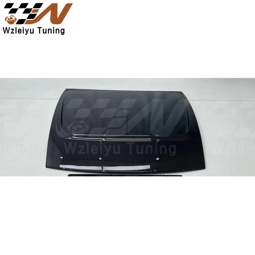 M Style Dry Carbon Fiber Front Hood Bonnet Engine Cover Fit For Maserati MC20 High Quality Fitment