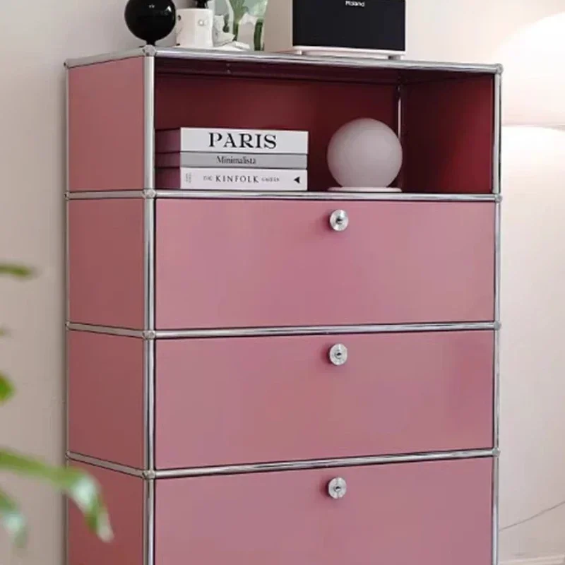 

Модульный шкаф-комод для хранения, электрический, в стиле лайт-люкс, для кухни, гостиной, с полками для хранения, с защитой от трещин