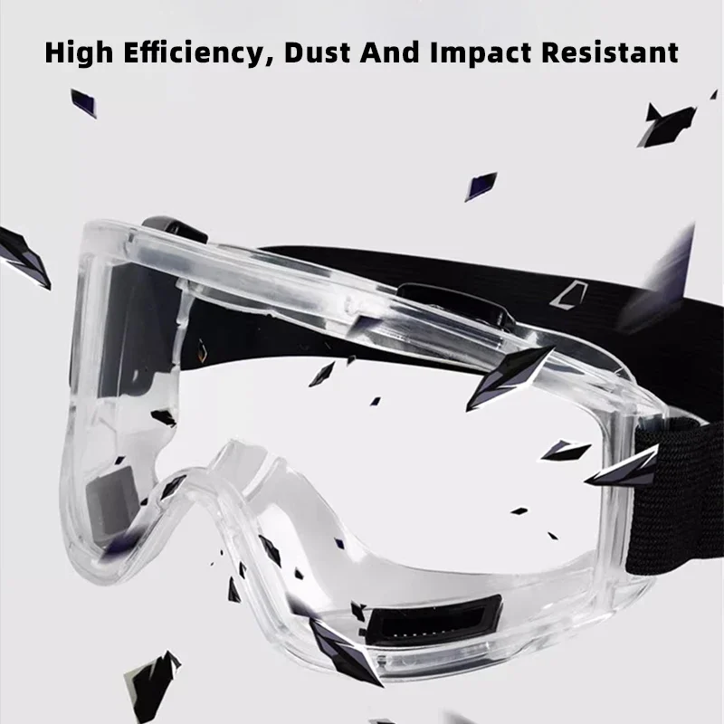 New Anti Fog Safety Glasses Anti-splash Dust Sand Goggles Riding Skiing Sports Glasses Clear Adjustable 2026