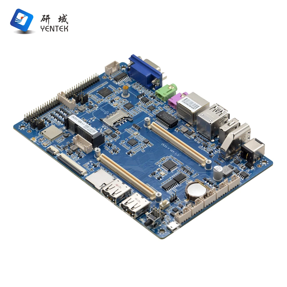 Industrial Motherboard 4 RS232 485 COM Digital Signage Ubuntu20.04 Debian10 HD VGA Robot Rockchip Android Motherboard