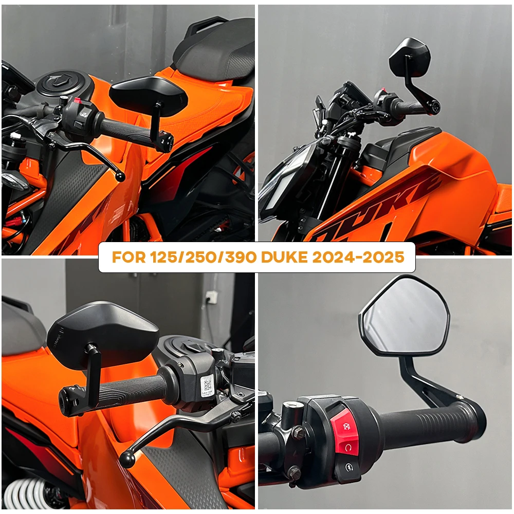 

Зеркало на руле Duke 390 E9 для 390 DUKE 250 125, боковые зеркала заднего вида для мотоцикла, широкое вращение зрения Duke 250