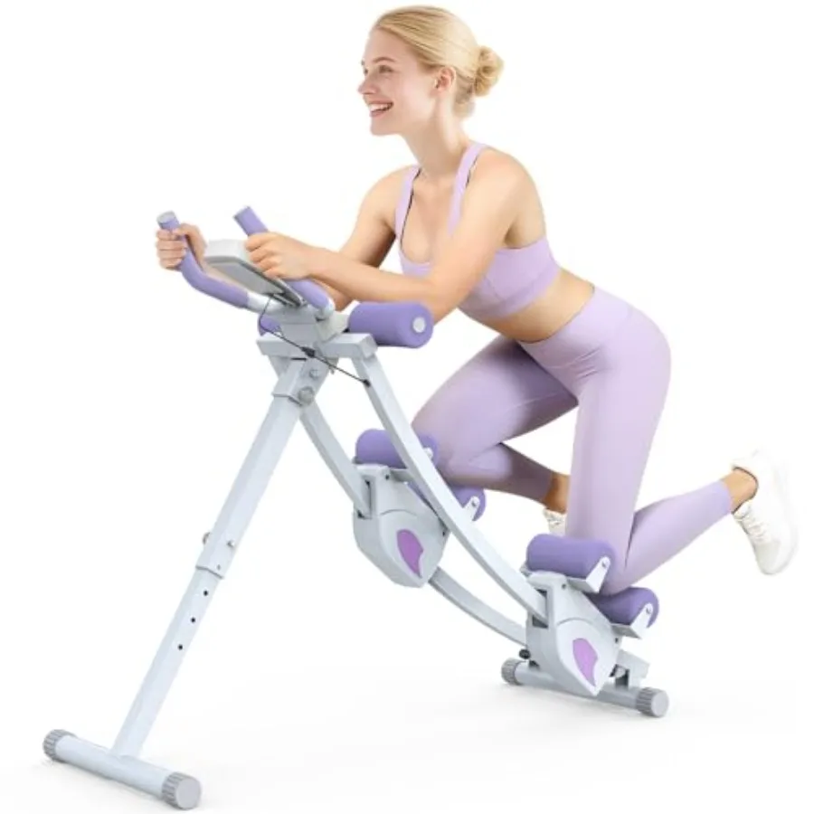 Equipo de entrenamiento Ab para mujer, máquina de ejercicio Abdominal con núcleo ajustable, entrenador de cintura plegable, sistema compacto de gimnasio en casa