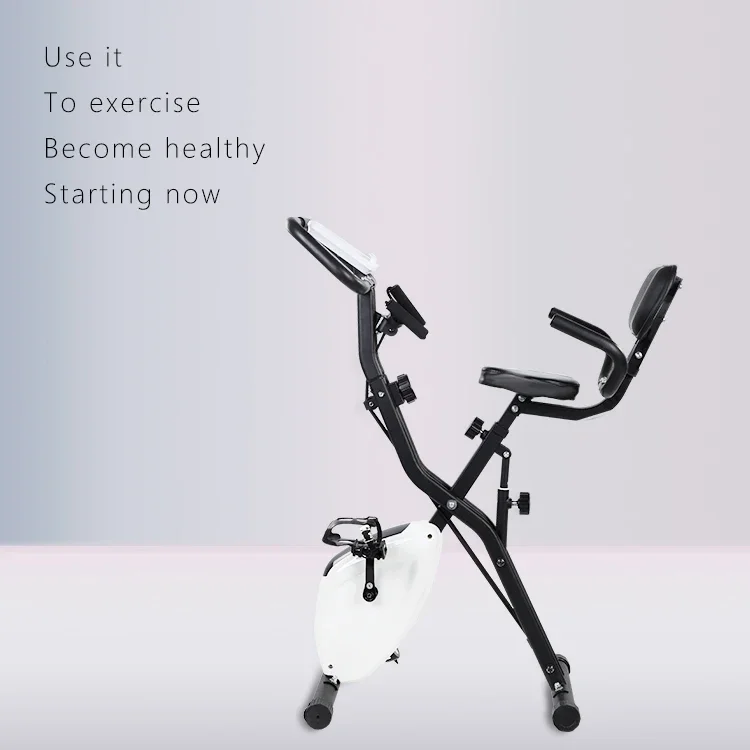 Bicicleta estática magnética plegable para uso doméstico, bicicleta de Fitness reclinable para interiores, bicicleta X en venta