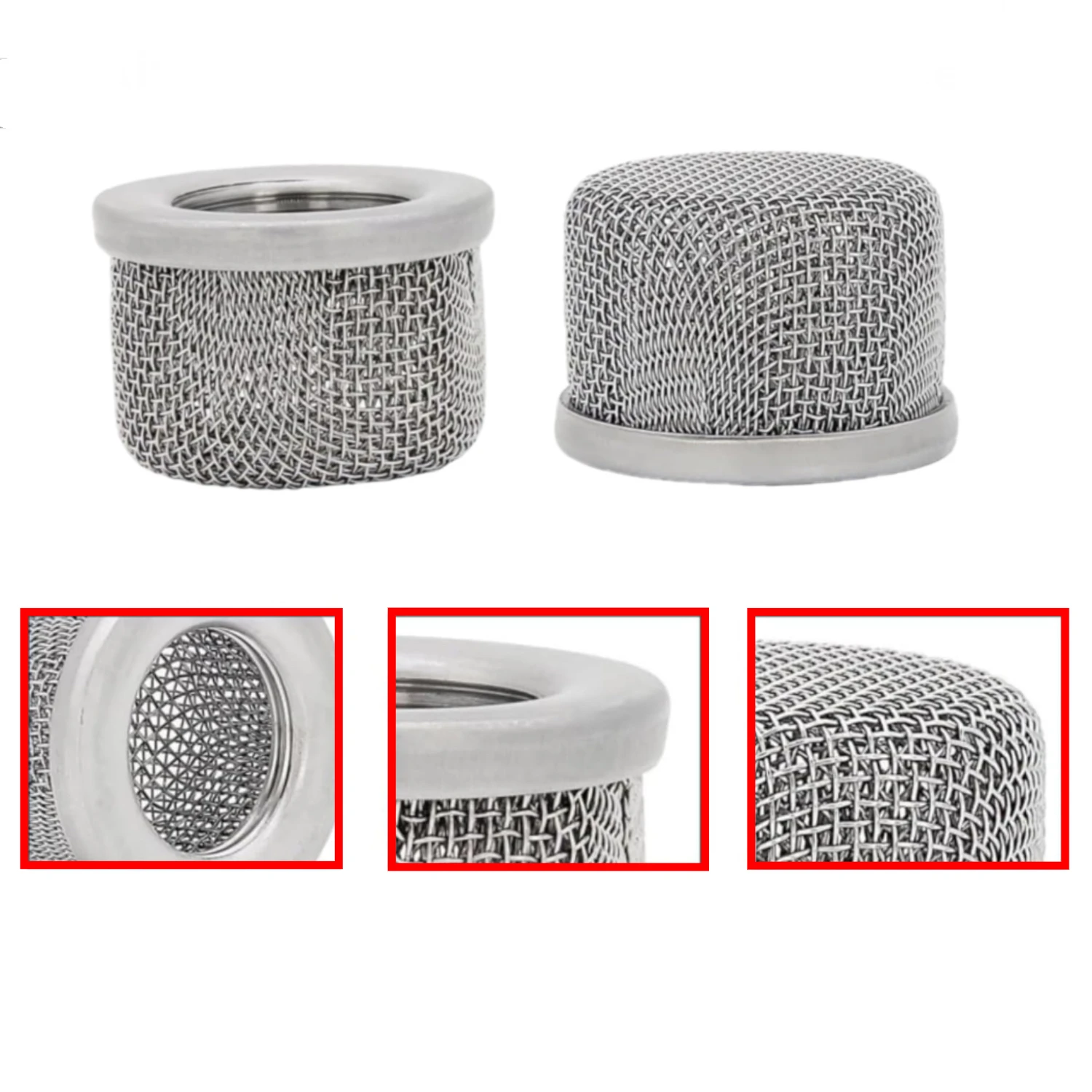 1PC Inlet Strainer Screen Filter With 1.2 inch Thread Stainless Steel For Airless Paint Spray Guns Tool Accessories