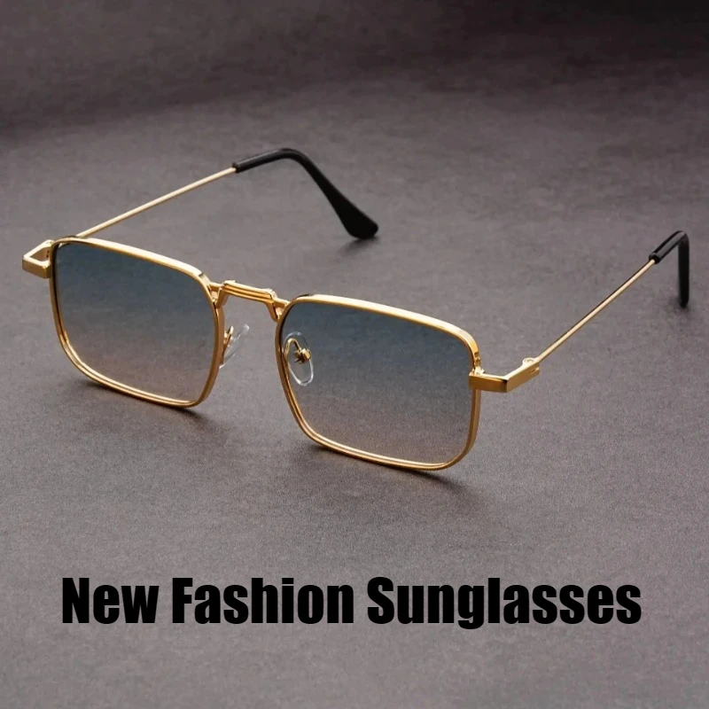 

New Men's Sunglasses Classic Retro Punk Metal Sunglasses Outdoor Driving Sun Protection Fashion Eyewear for Men and Women