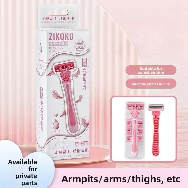 Rasiermesser für Frauen zur Haarentfernung an Beinen, Achseln und Intimbereich, Geeignet für Männer und Frauen, Ganzkörper-Rasierprodukte