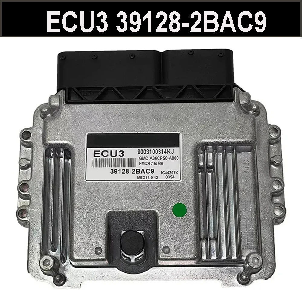 ECU3-Placa de ordenador Original para motor de coche, unidad de Control electrónico compatible con Hyundai MEG17.9.12, ECU 391282BAC9, 39128-2BAC9