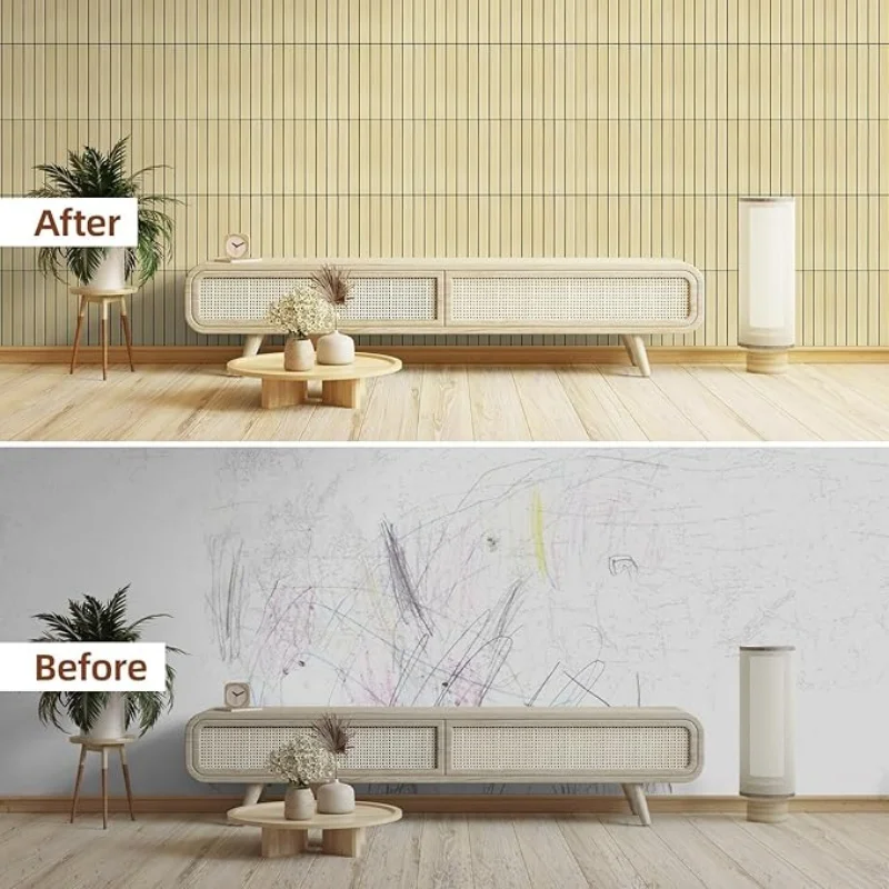 3D Self Adhesive Wall Panels Imitation Wood Grain Wallpaper for Wall Cladding Waterproof PVC Foam Wall Sticker DIY Home Decor