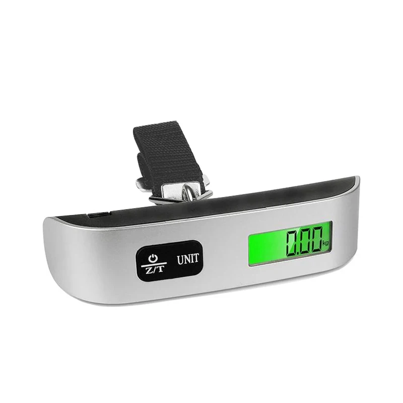 2026 Hot-Selling Portable Electronic Scale Digital LCD Display 110lb/50kg Electronic Luggage Hanging Luggage Travel Weighing Lug view 2