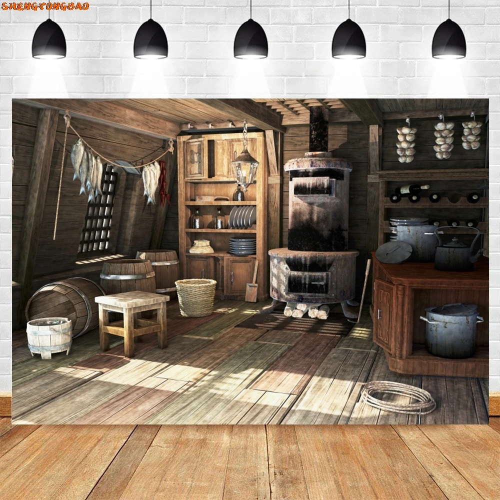 Винтажный складской фон для фотосъемки в стиле вестерн, ковбойский инструмент, дом, лошадь, доролый ребенок, портретный фотофон, реквизит для студии