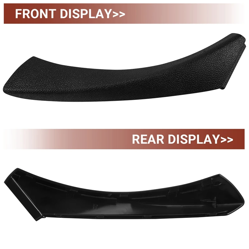 Black For -BMW E90 E91 3-Series Sedan 2006-2012 Right Inner Door Panel Handle Outer Trim Cover 51419150336