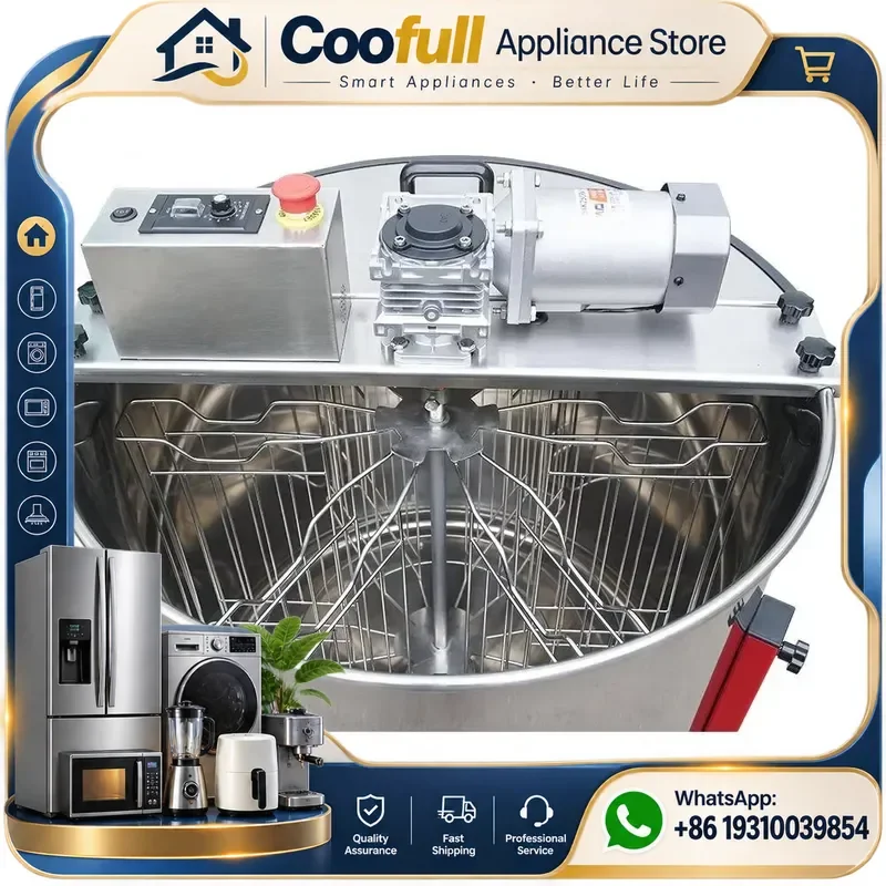 Electric 8 Frame Stainless Steel Honey Extractor Centrifuge Beekeeping Equipment Honeycomb Spinner Wax Separator For Apiary