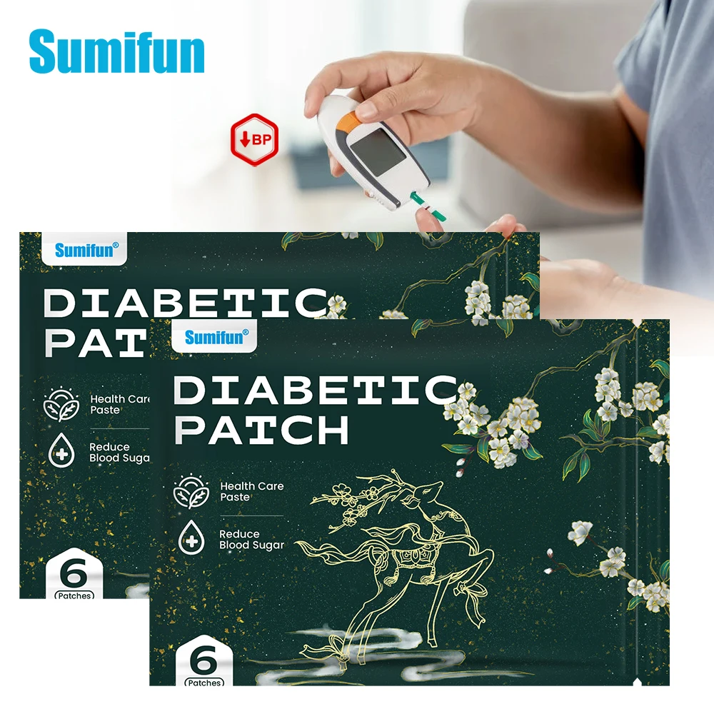 6/12/18/30/60/90Pcs Sumifun Diabetes Patch Lower Blood Sugar Levels Herbal Plaster Diabetic Blood Glucose Care Medical Sticker