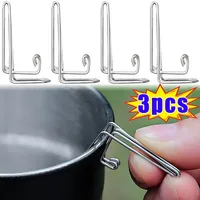 304 Stainless Steel Water Guide Frame Camping Tools Cup Drain Nozzle for Snow Bowl Brew Coffee Outdoor Hiking Portable 3/1pcs