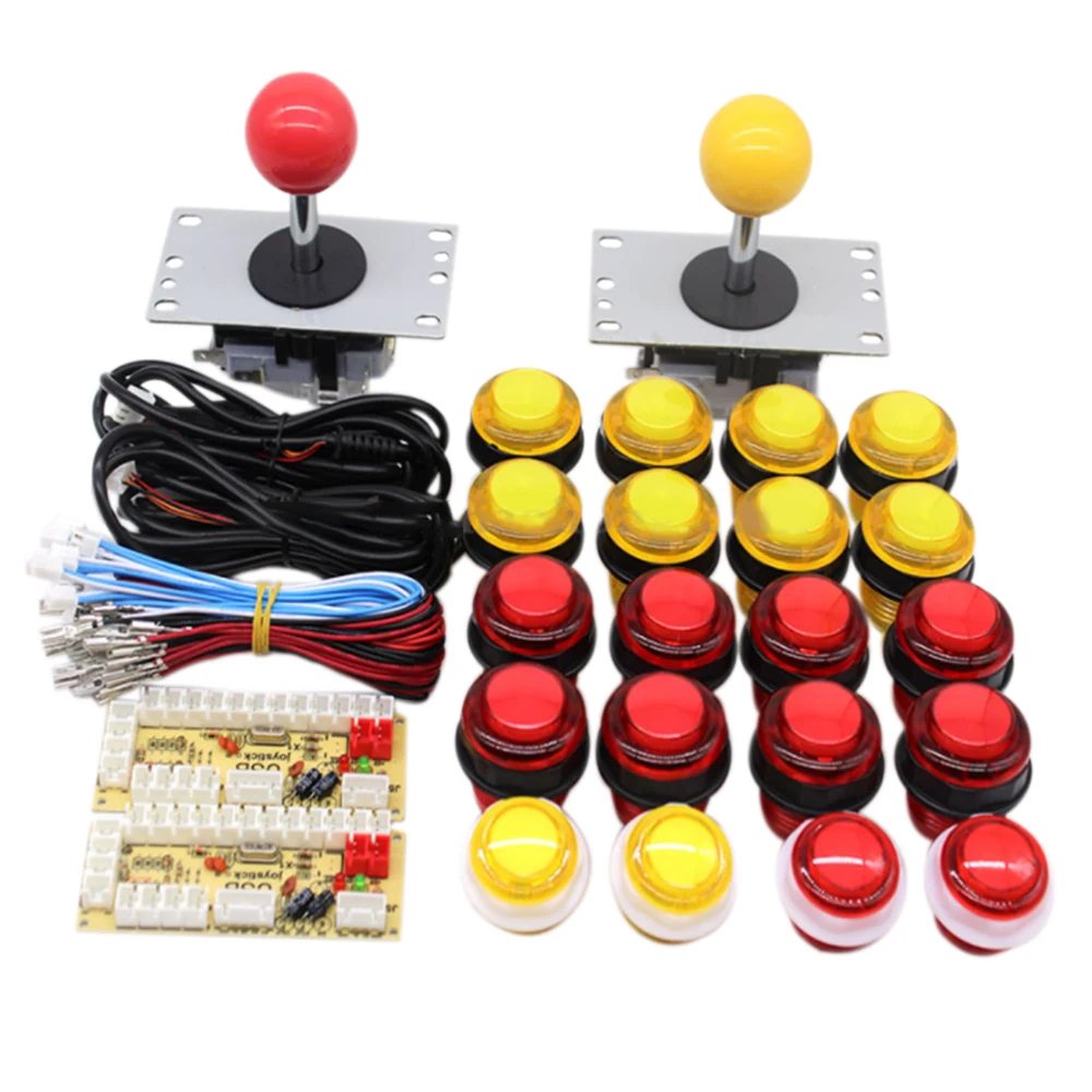 

DIY USB Encoder To PC Games Joystick LED Illuminated Push Buttons For Arcade Joystick DIY Kits Parts