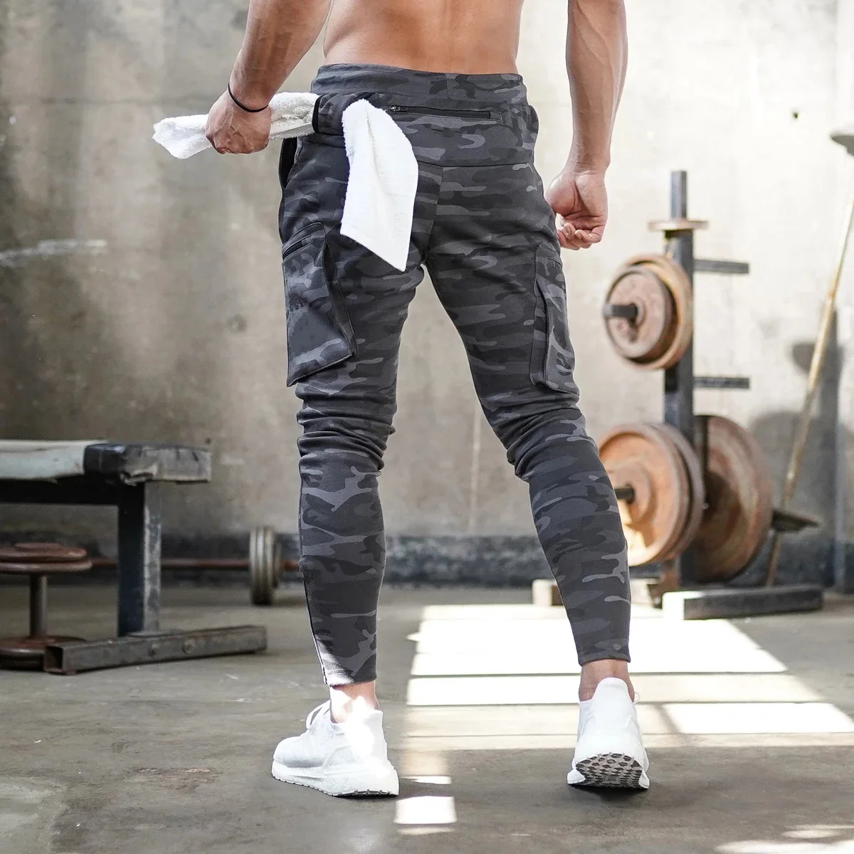 Men's Cargo Jogger Pants Spring Autumn Outdoor Casual Trousers Fitness Training Running Sweatpants Male Workout Sports Cargo Pan
