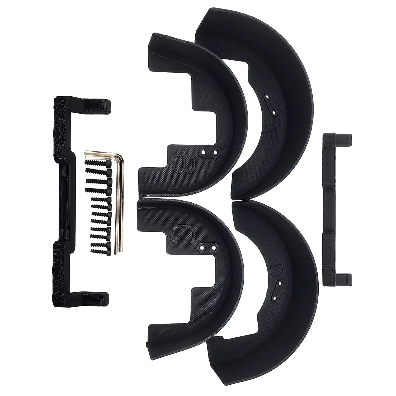 محاكاة الديكور بطانة الحاجز الأمامي والخلفي لـ MJX Hyper Go 1/14 14303 RC قطع غيار السيارات