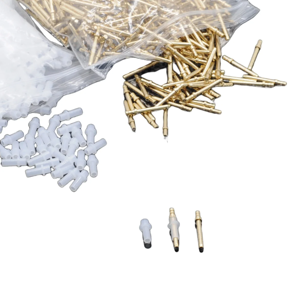 10/16/20mm Dental Laboratory Material Zinc Alloy Dowel Pin with Sleeve Long Medium Short 1000set