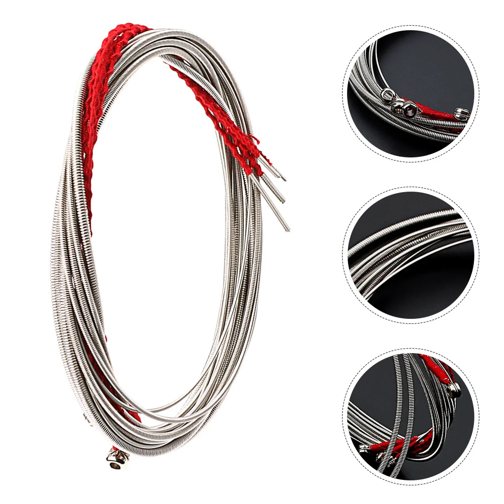 

4Pcs Bass Strings Set Metal Small Ball Ends for 4 String Bass Guitar Acoustic Replacement Pack Durable Musical Strings