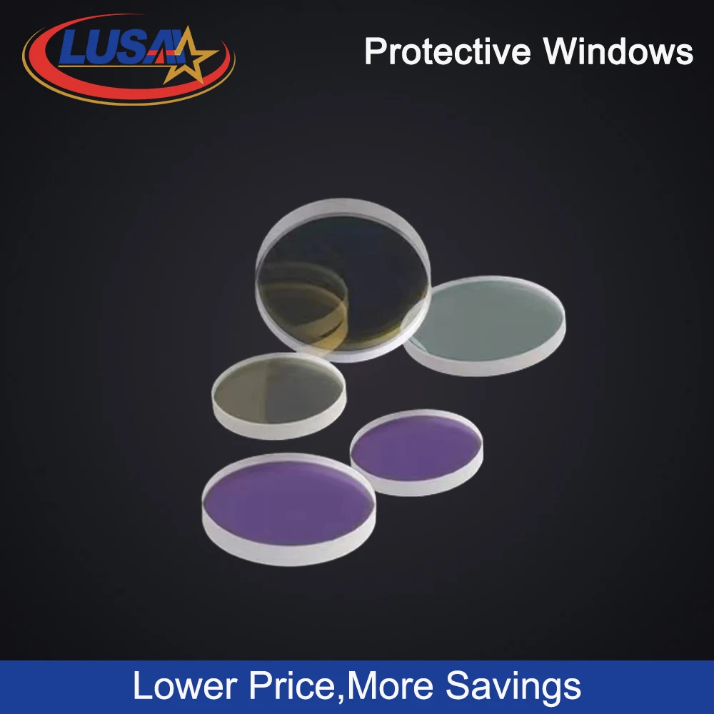 LUSAI Laser Protection Window Lens Protective Windows Dia18/20/24.9/27.9/30/34/37 for WSX Precitec Raytools WSX Bodor Laser Head