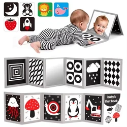 Montessori Baby Toys Black White Flash Cards 0-3 Years Colorful Flashcard High Contrast Visual Book Sensory Toys for Toddler