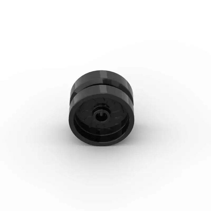 MOC 10個入り 18976 車両タイヤブロック ホイール 18×12 車軸穴付き 組み立てブロック おもちゃ 大人 男の子 特別な日のギフト