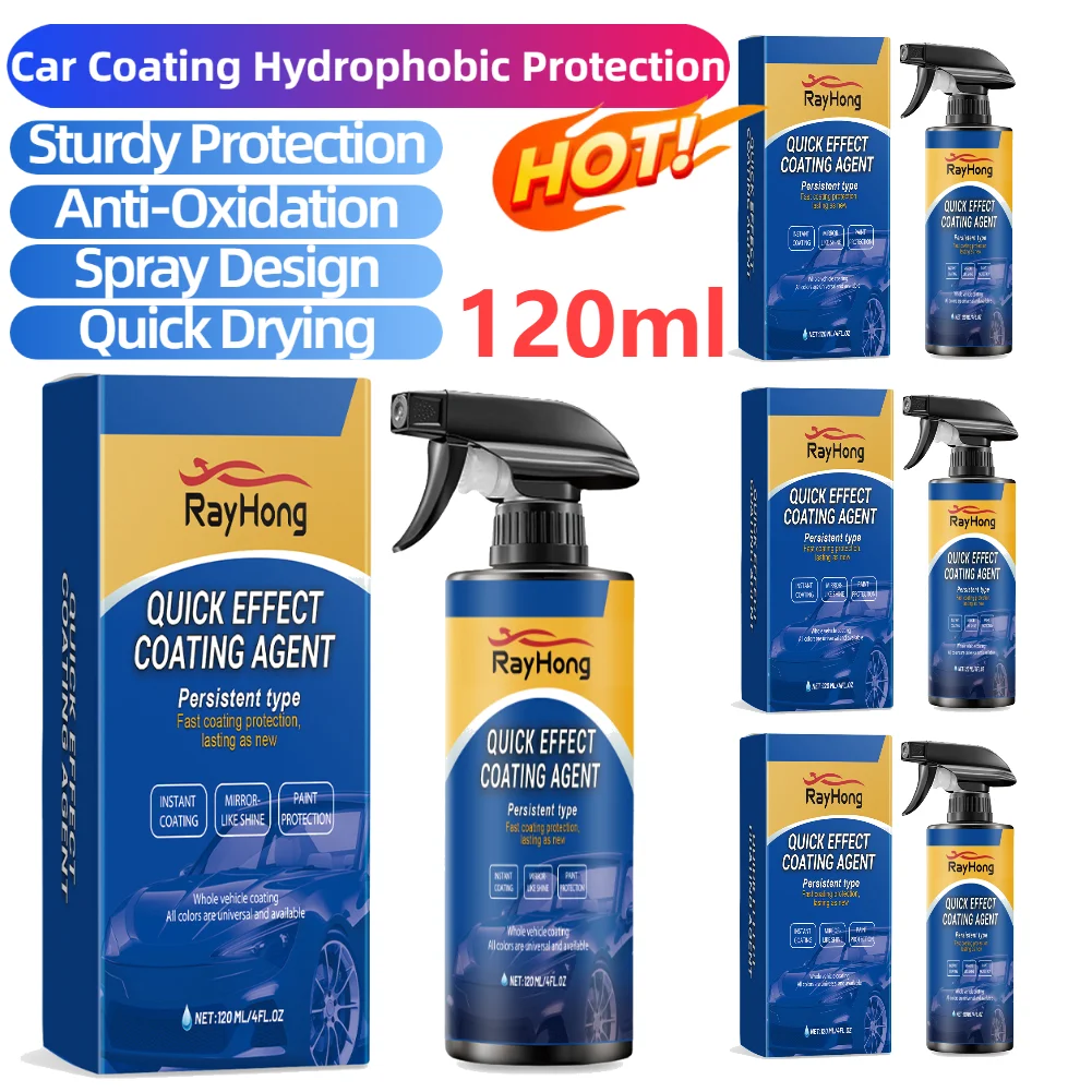 120ml Car Nano Spray Long Lasting Car Polishing Maintenance Spray Quick-Dry Anti-Fogging Protection Agent for Car Polishing