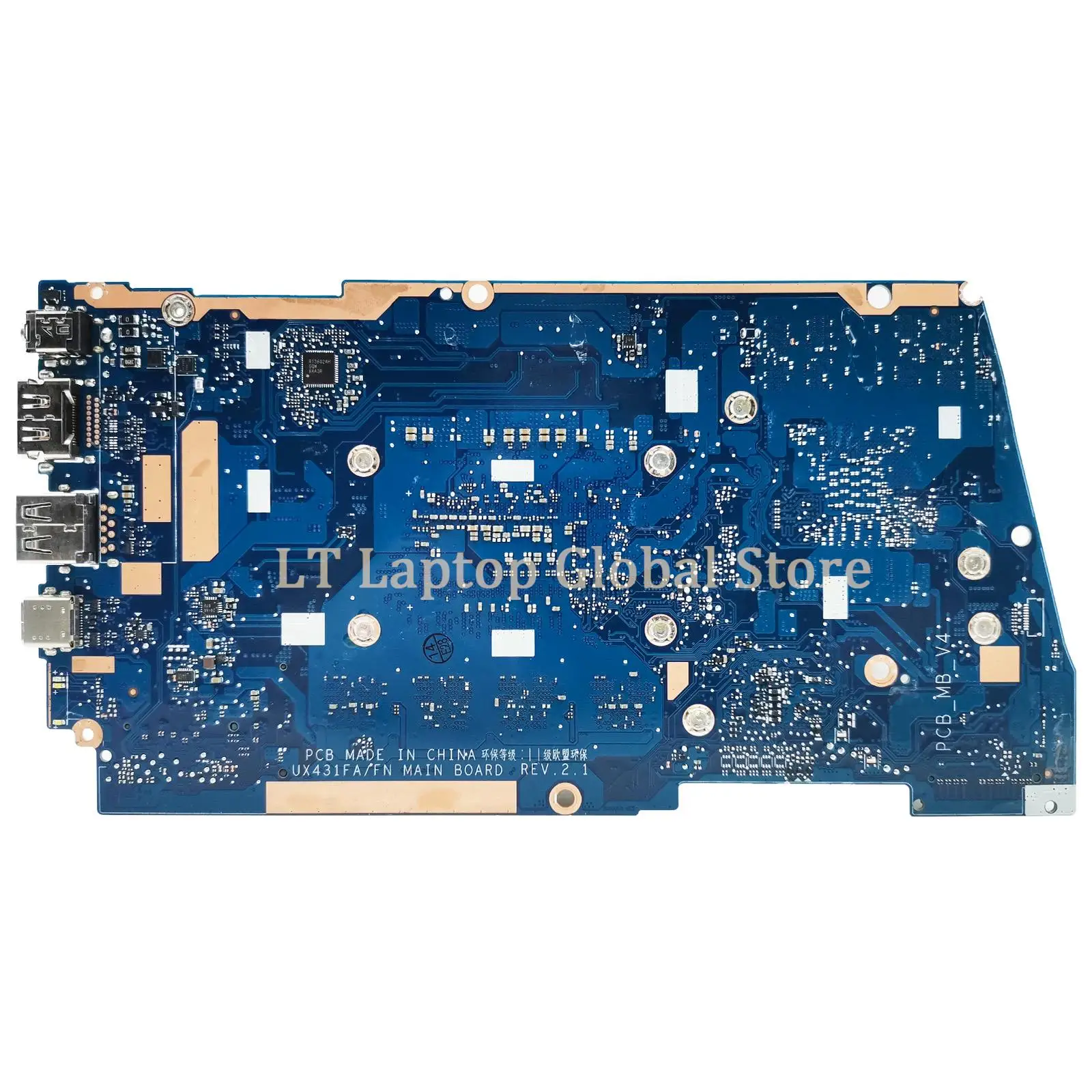 Imagem -03 - Placa-mãe Portátil para Asus i3 i5 i5 i7 i7 8ª 10ª Geração Cpu Ux431fa X431fn Ux431f X431fa i7 8ª 10ª Geração 4g gb Ram