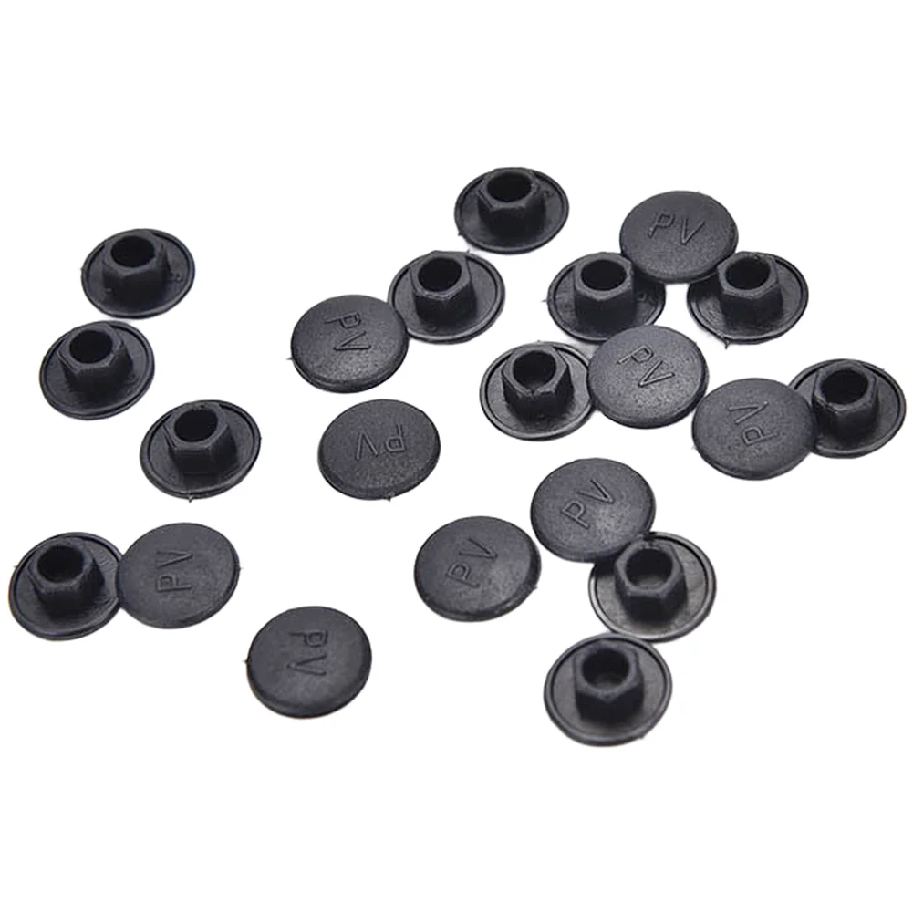 20pcs Hex Socket Bolt Screw Nut Hexagon Head Cover Cap Protector Fasteners M5-14 Protective Covering For Home Automotive Repairs