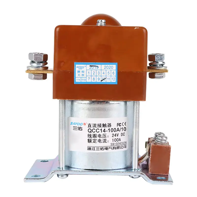 QCC14-100A/11 dc contactor Direct current DC power electric contactor Magnetic Contactor Motor Control 12V 24V 36V 48V 60V 72V