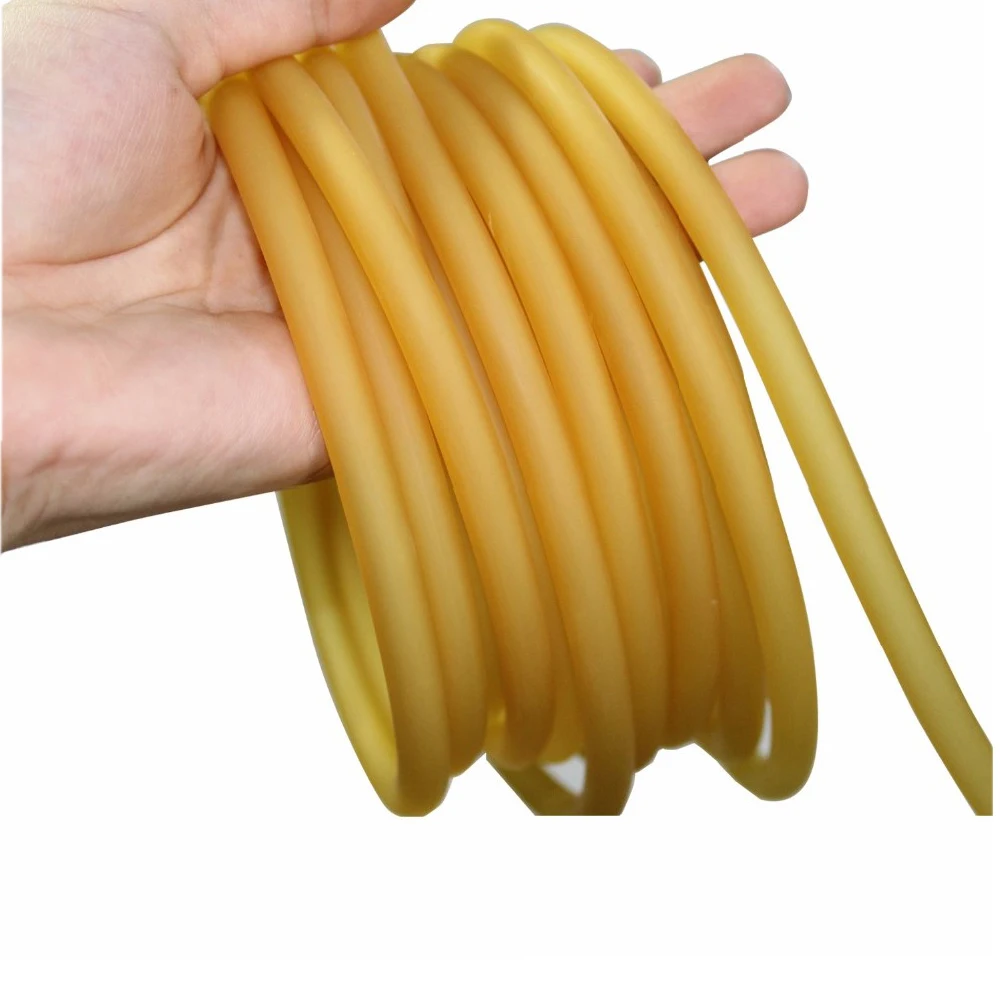 5mm*5/10m Outdoor Natural Latex Rubber Tube Stretch Elastic Slingshot Replacement Band Catapults Sling Rubber