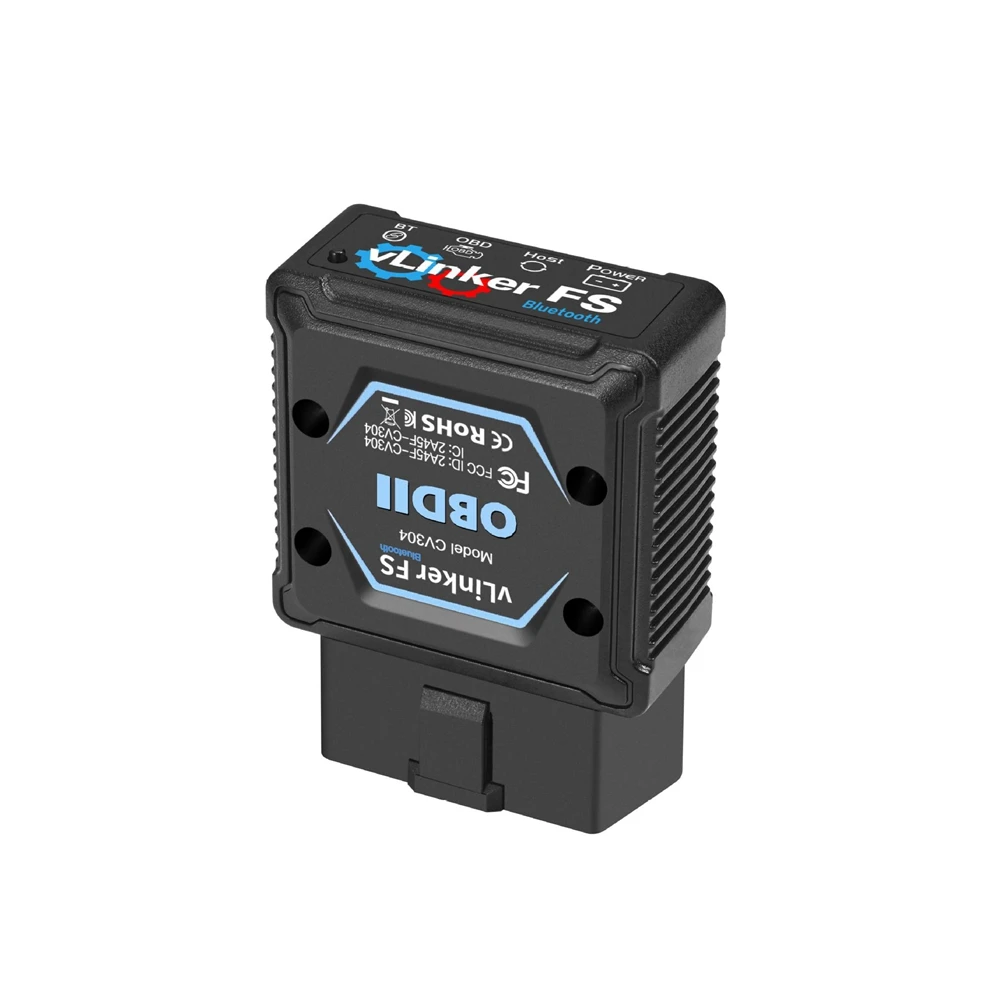 Vgate vLinker FS Obd2 بلوتوث لنظام أندرويد/IOS لسيارة Ford FORScan HS MS CAN ELM 327 Obd 2 أدوات الماسح الضوئي التشخيصي للسيارة