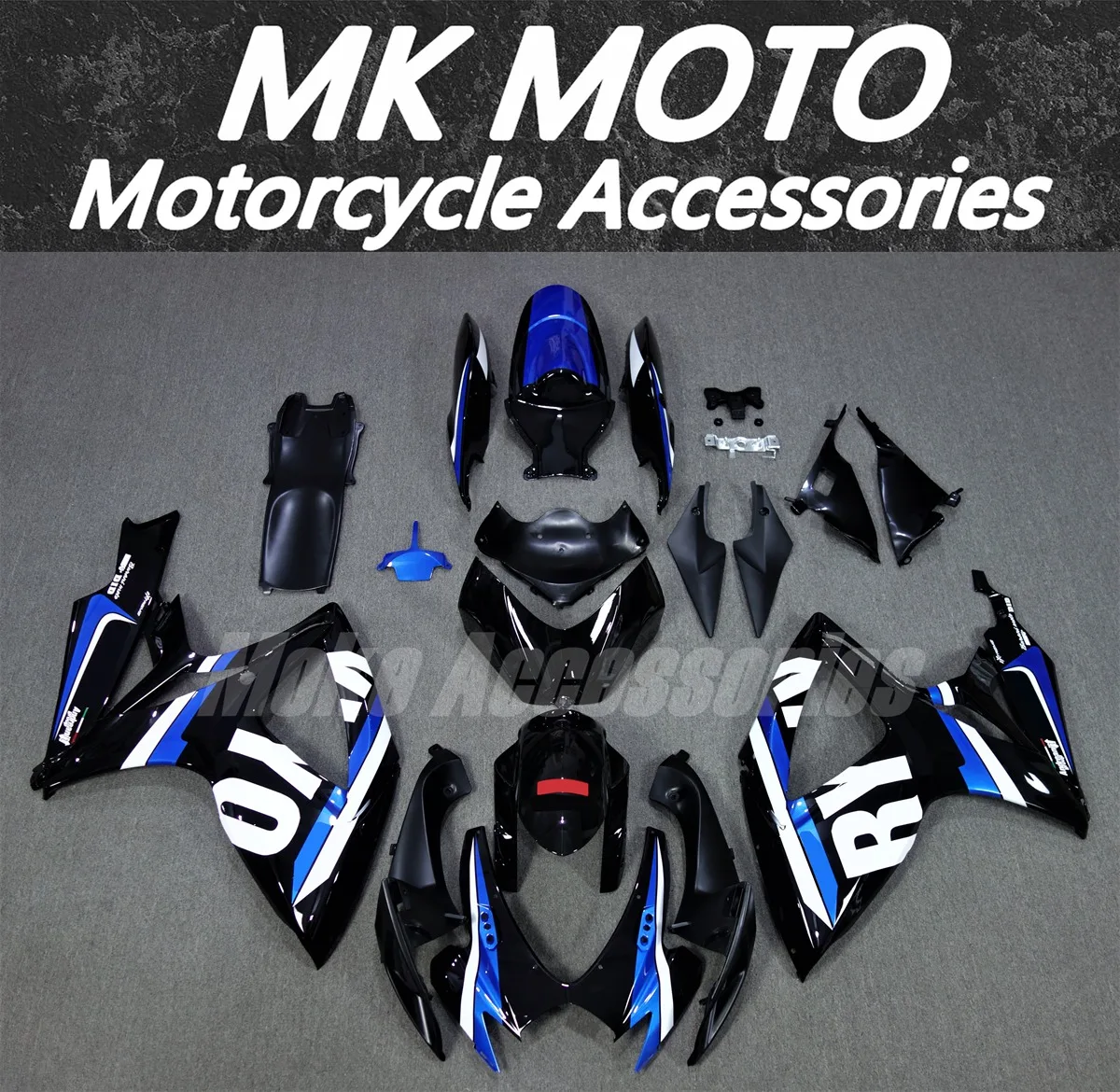 

Moke moto Motorcycle Bodywork Set For gsxr600/750 2006-2007 Fairings Kit Fit High Quality ABS Injection New Blue Black White