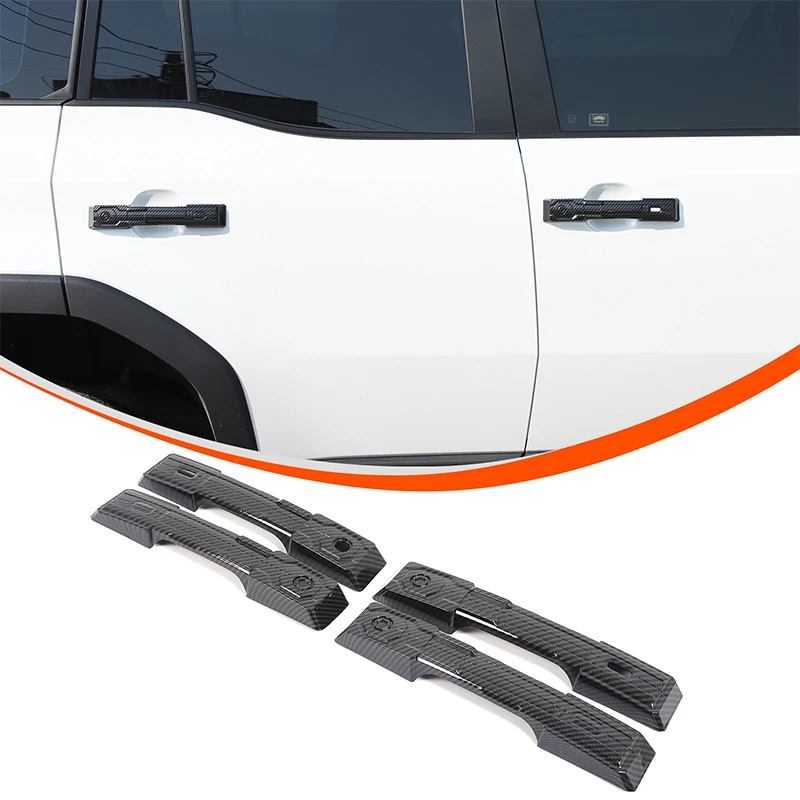 

4Pcs ABS Black For Toyota Land Cruiser Prado Lexus GX 2024+ Car Styling Exterior Handle Cover Sticker Car Exterior Accessories