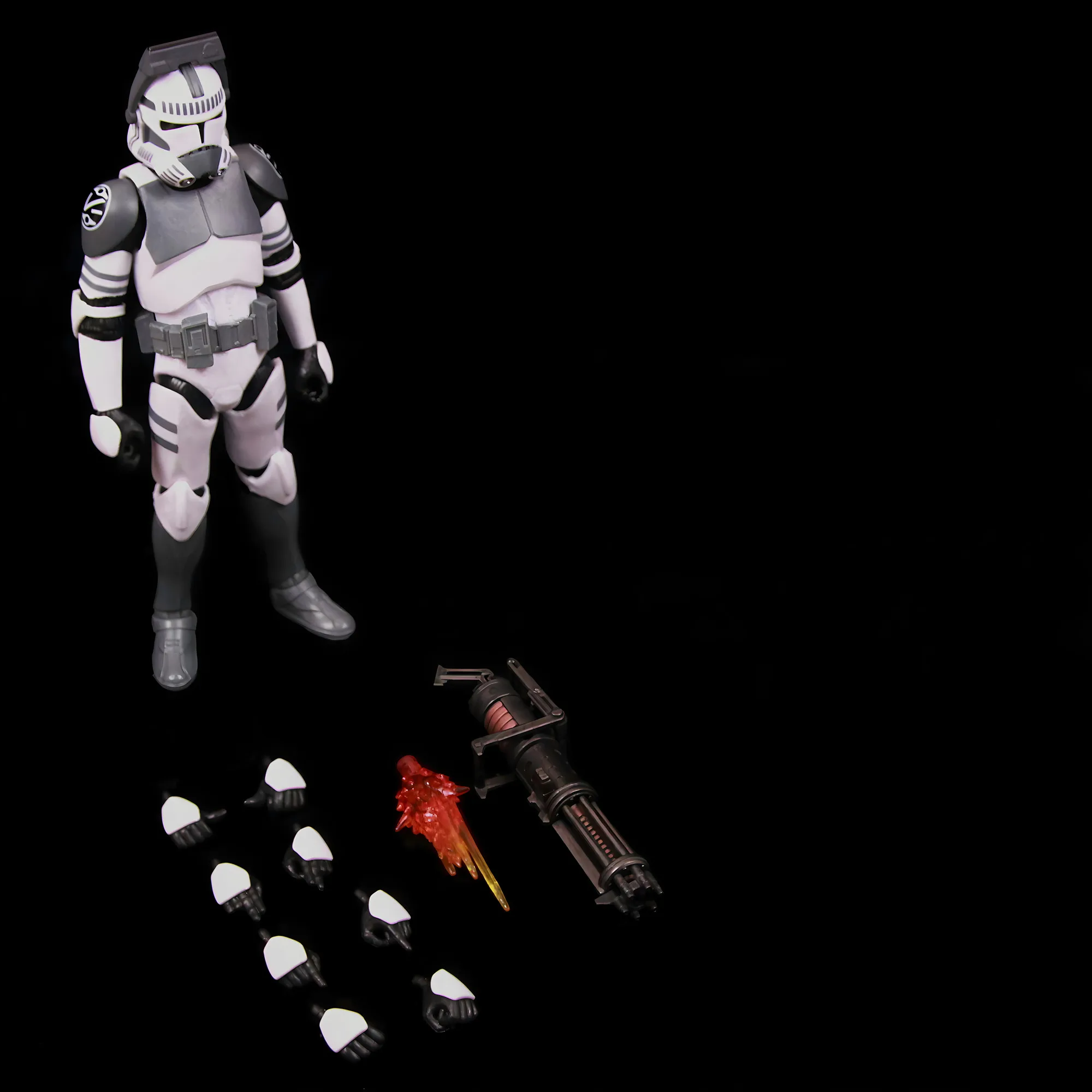 New Body(JOV3.0) - Star Wars 104th Trooper Wolf Pack Boost Sinker Comet Kamino ARC Trooper Grey Team 6" Action Figure Clone Toys image 3