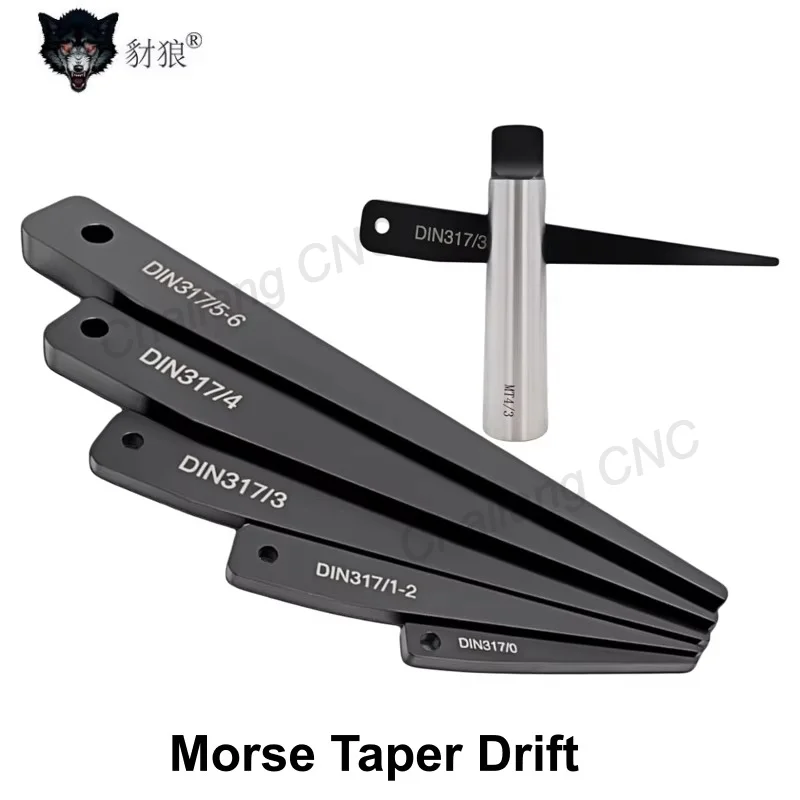 DIN317/0/3/1-2/4/5-6 Morse Taper Drift Key MT3 Taper Shank Drill Bit for Drill Chuck Sleeve Removal Tool Remover Metalworking