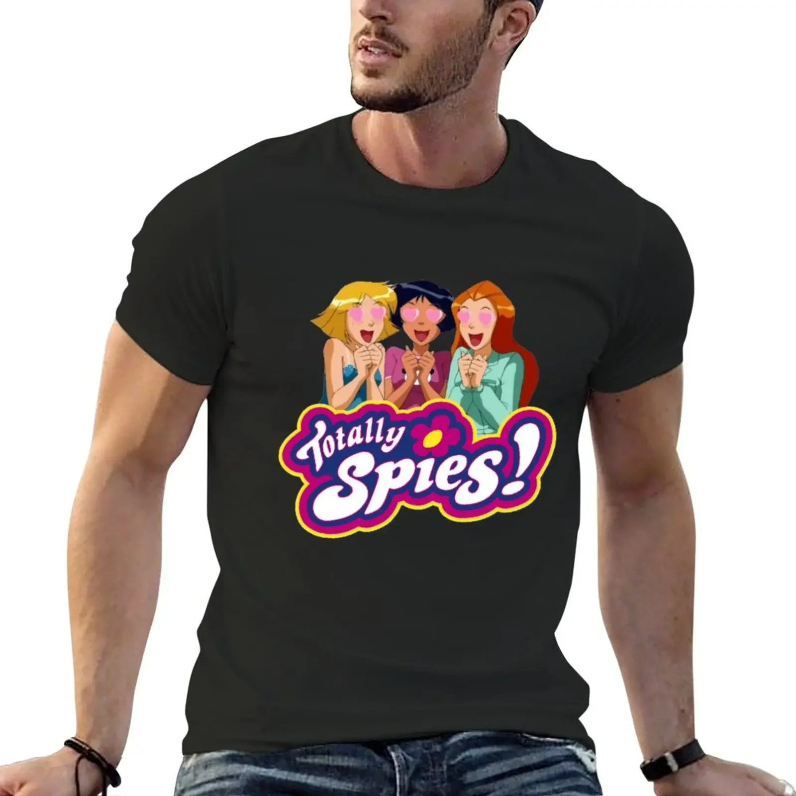 

Totally Spies Love T-Shirt anime clothes oversized customs design your own mens graphic t-shirts big and tall