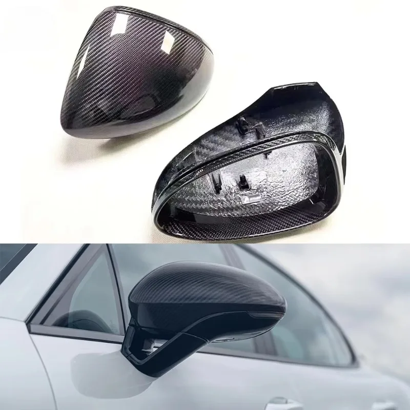 ألياف الكربون مرآة الرؤية الجانبية الخلفية المصنعين غطاء مرآة أجزاء الجناح ل porsches باناميرا 971.1 971.2 976 2017-2025