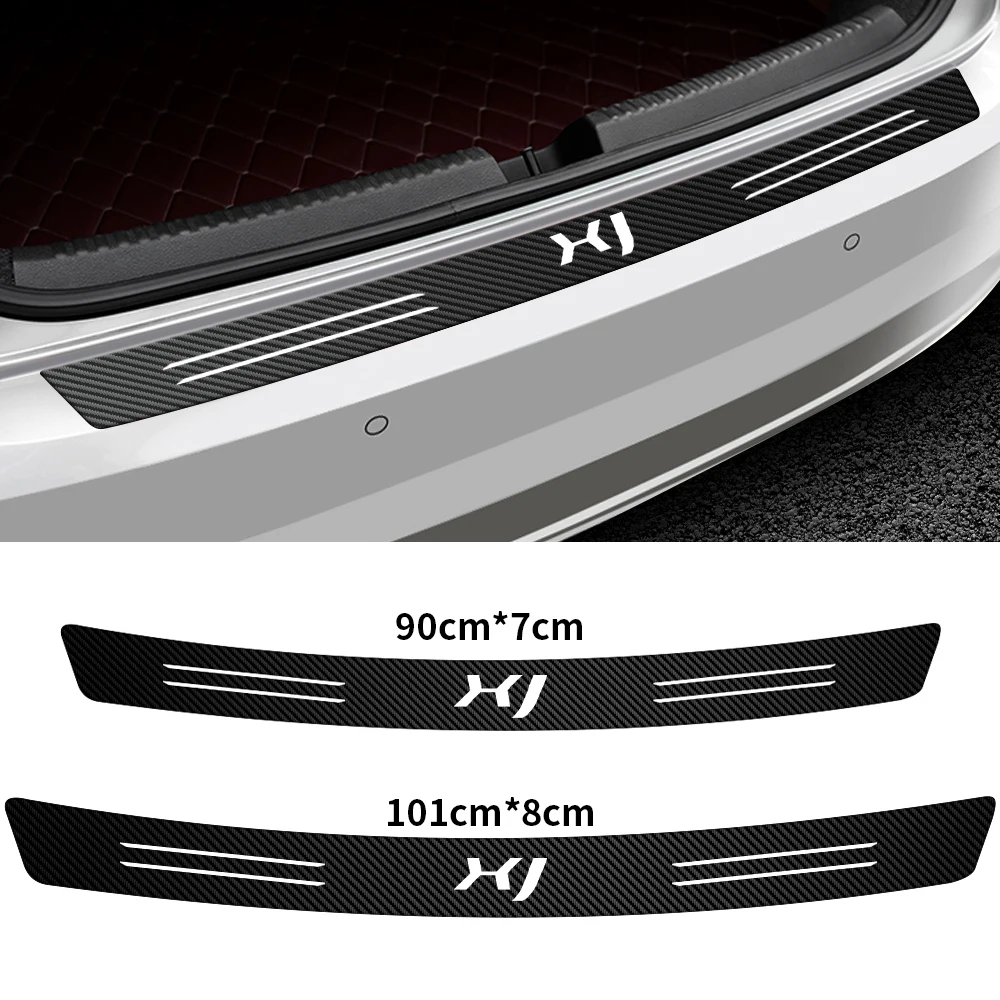 Car Trunk Bumper Protection Sticker Anti-scratch And Anti-rubbing Carbon Fiber Sticker For Jaguar XJ E-PACE F-PACE I-PACE XFL