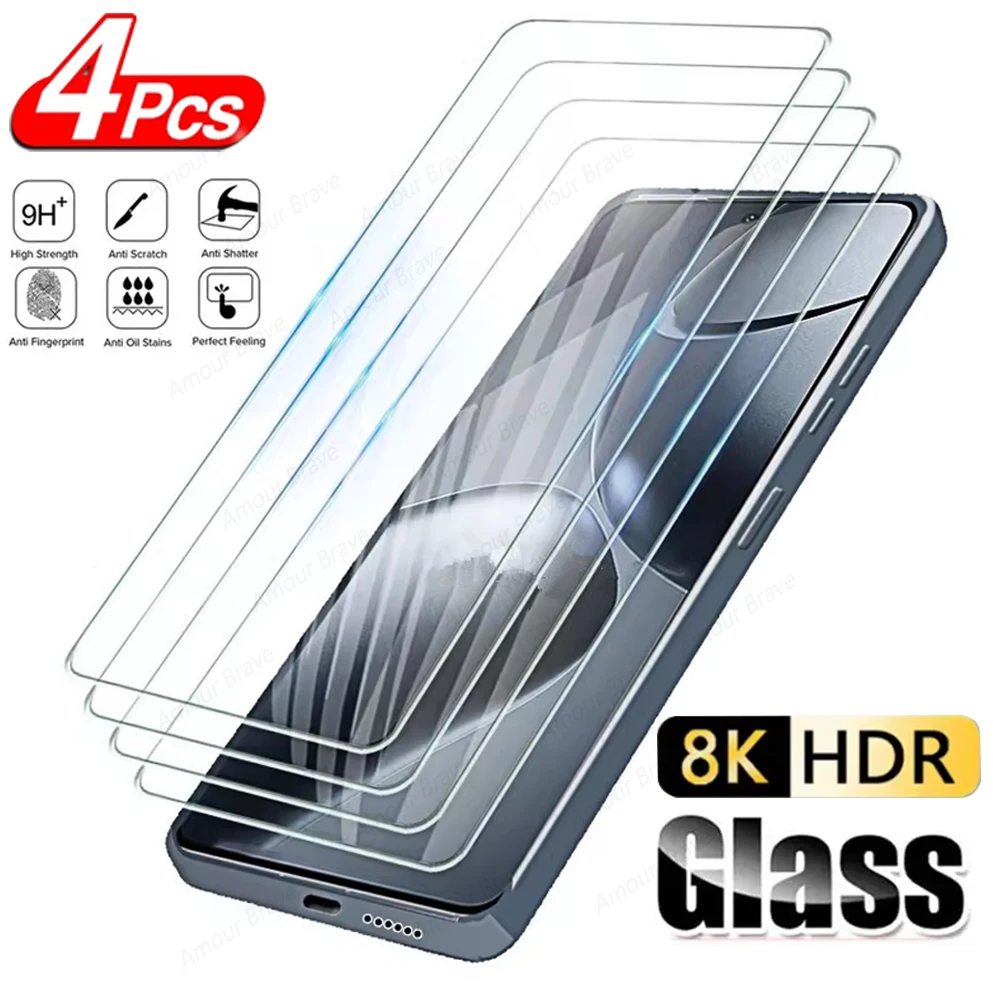4PCS Tempered Glass…
