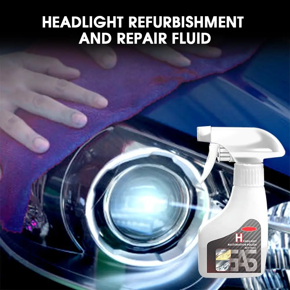 Headlight Restoration Kit UV Protection Scratch Repair Heat Resistant Oxidation Proof Easy to Use No Tools Required Safe Formula