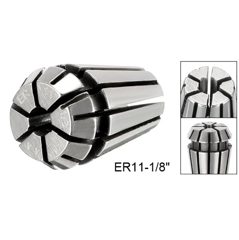 1pcs ER11 Spring Collet High Precision 0.01mm Clamping Diameter 1/4-inch 1/8-inch for CNC Milling Tool Holder Engraving Machine