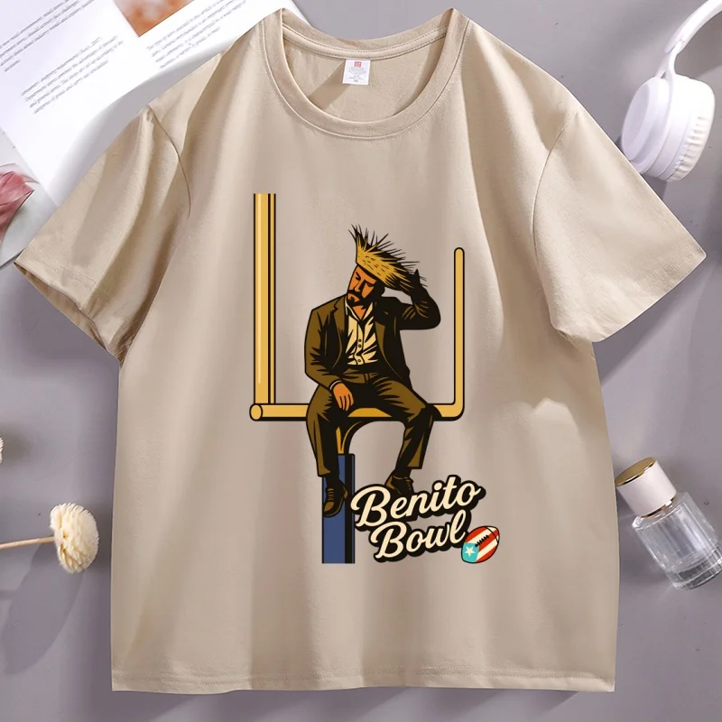 

Benito Bowl T Shirt Puerto Rico Football Tshirt Football Halftime Show Tee Men Women Soft Round Neck Short Sleeve Tee Clothes
