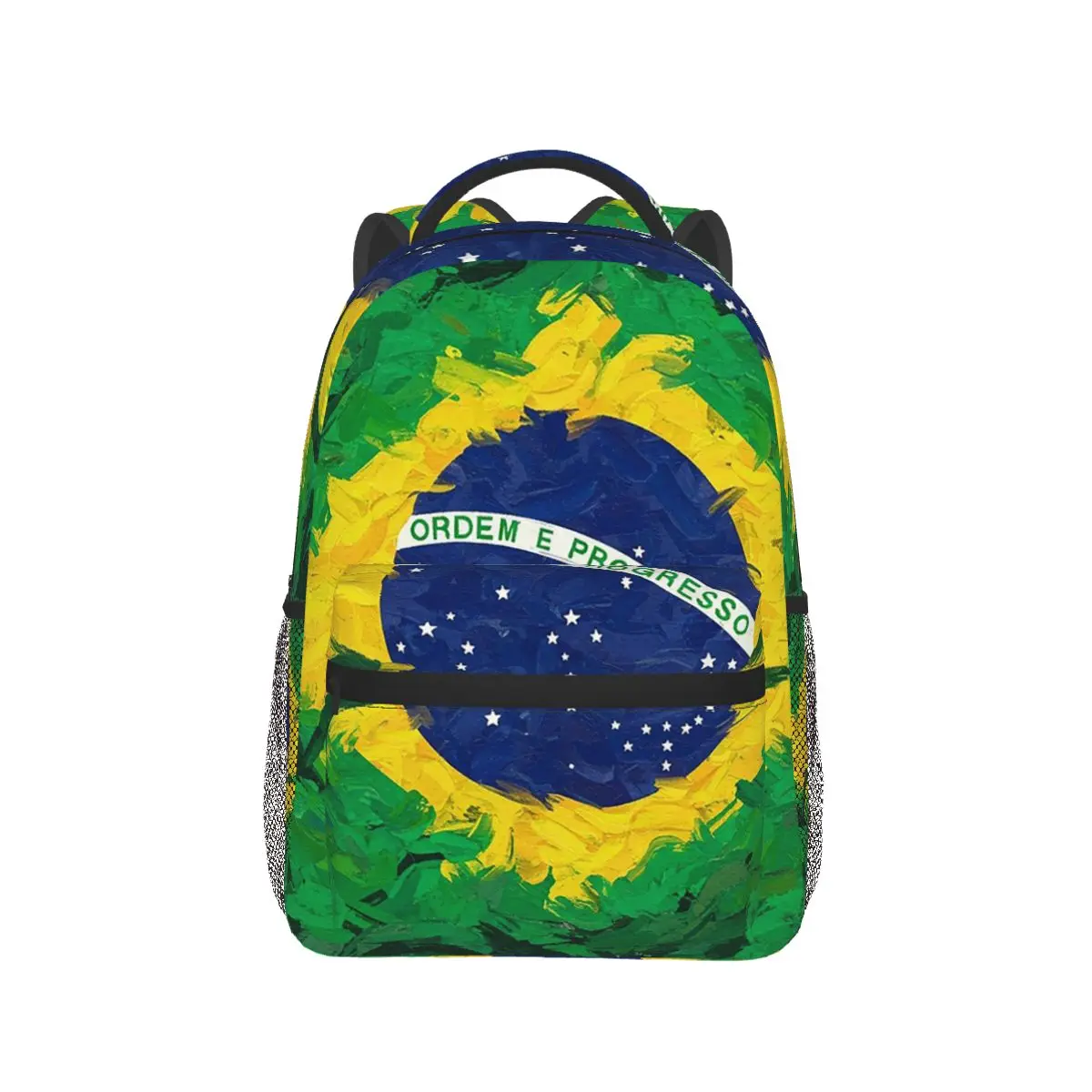 

Abstract Brazil Brazilian Flag Backpack Hot Sale Daypack Large Capacity Children BookBag School Bag Shoulder Bags for Men Women