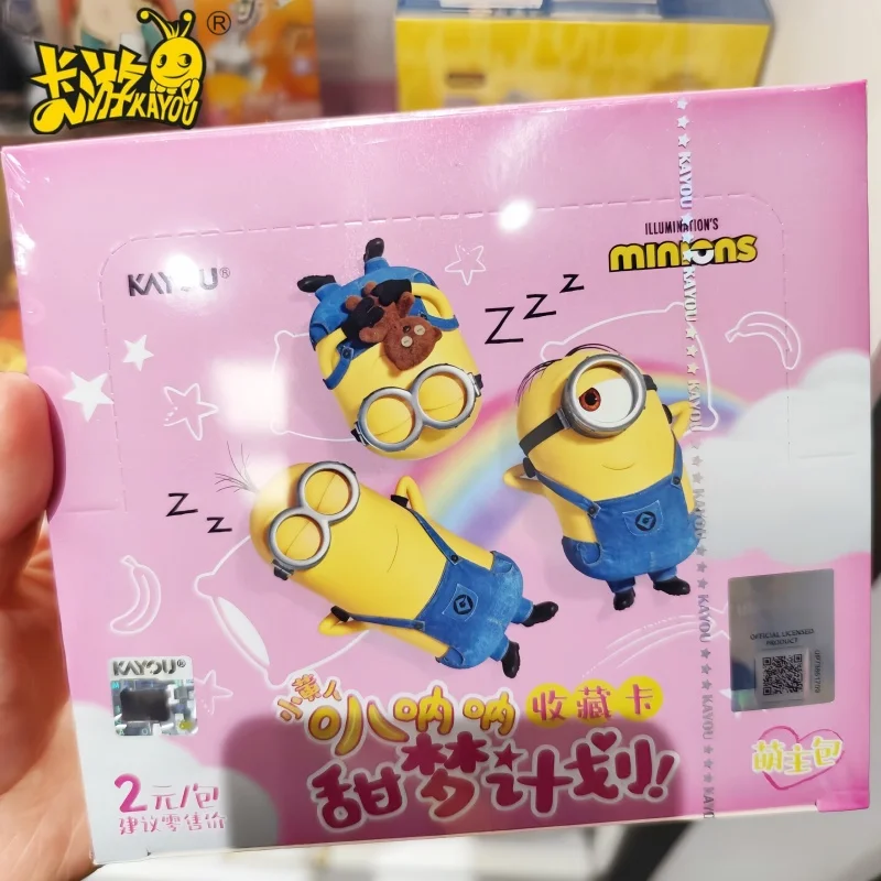 Tarjetas Coleccionables KAYOU Minions Volumen 2 Cr Banana Sweet Dream Project, Mercancía Oficial de Anime para Fans