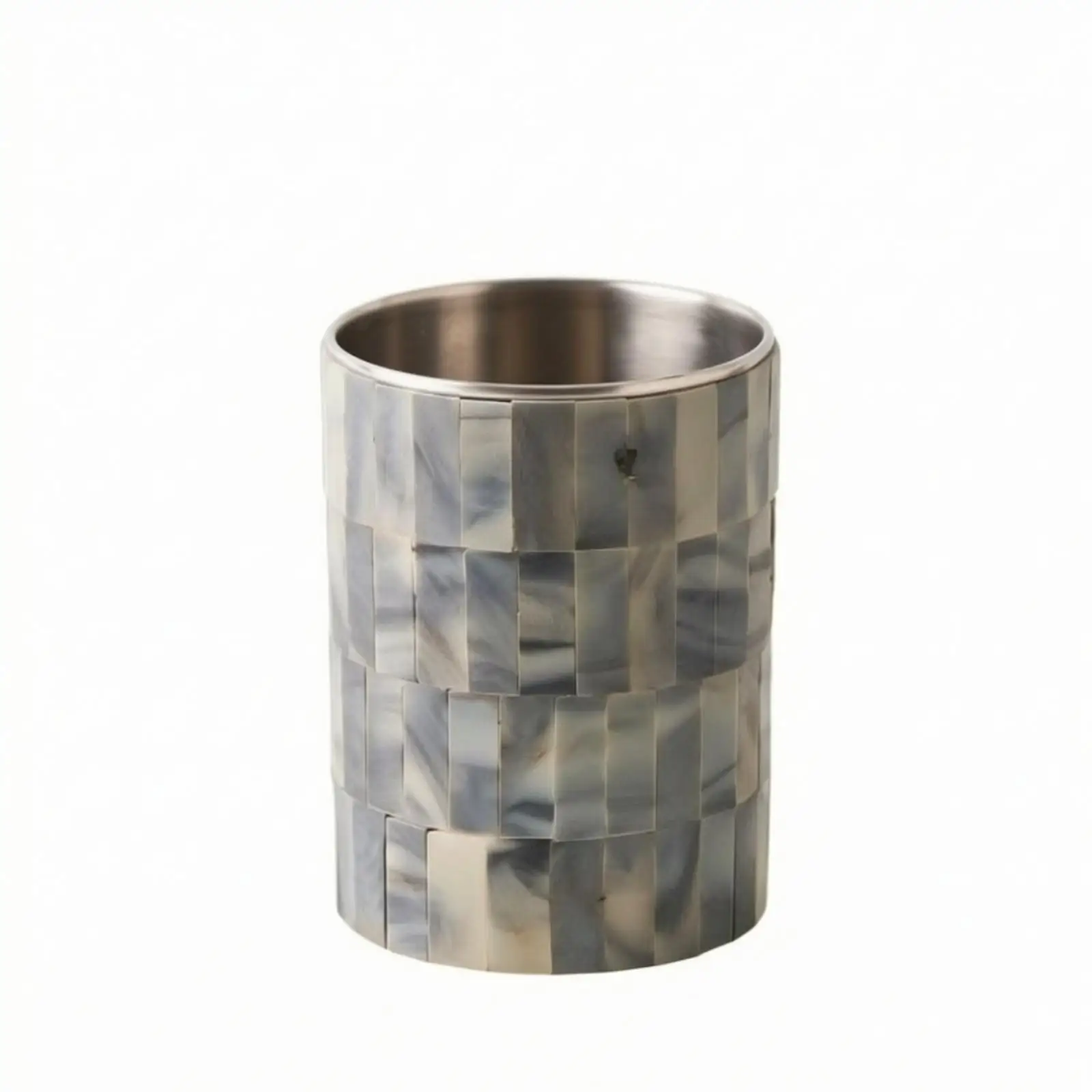 Decorative Bucket Sculptural Tabletop Organizer Mini for Bar, Hosts