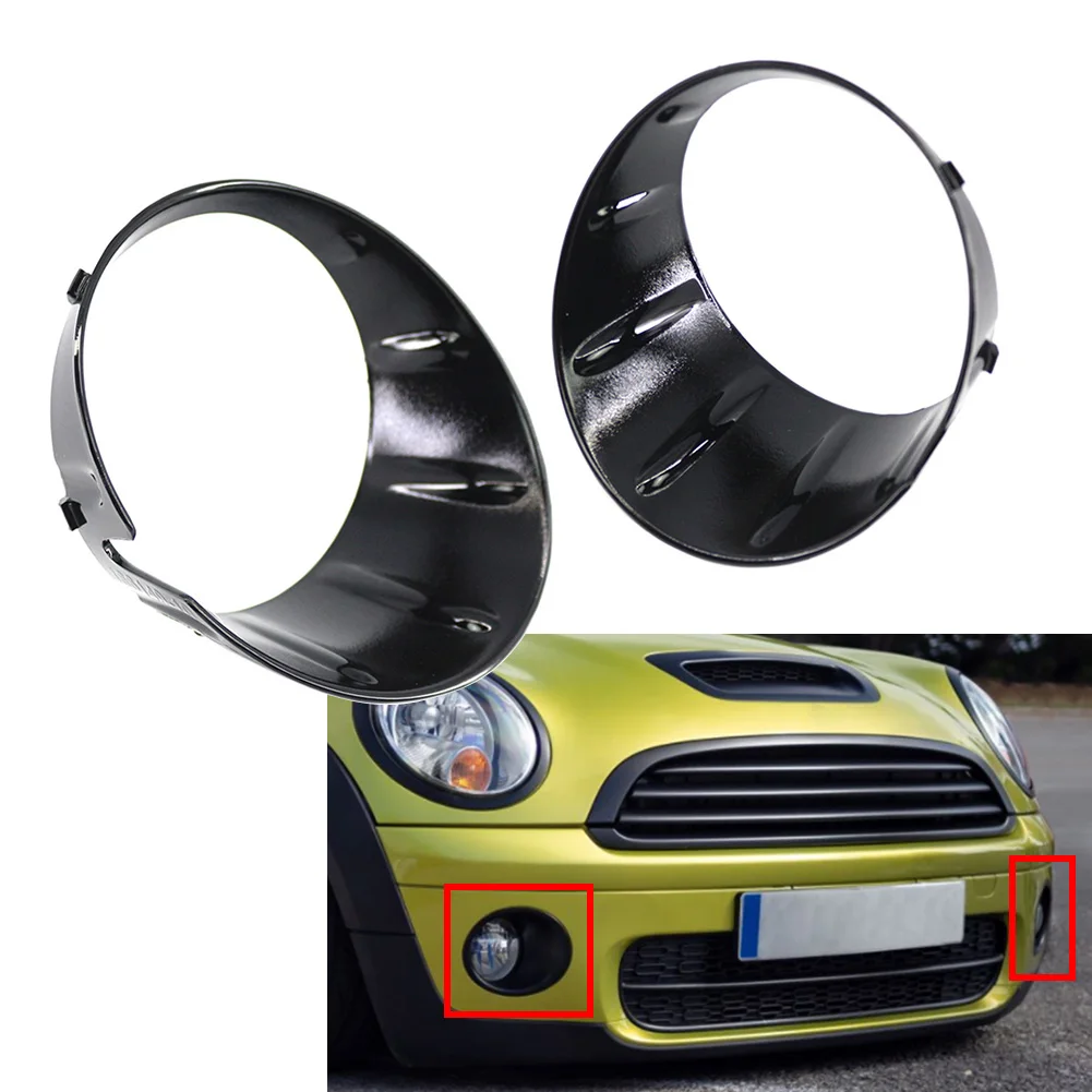 Car Fog Light Lamp Ring Cover Decoration ABS Plastic For BMW Mini Cooper R55 R56 R57 R58 R59 51117248791 51117248792