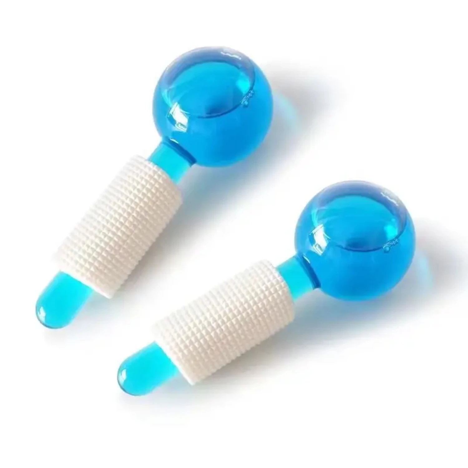 Gloeiend met deze verfrissende en verkoelende gezichtsgereedschapset - Ice Face Roller Massager en koude globes voor gezichtsbehandelingen, huidverzorging